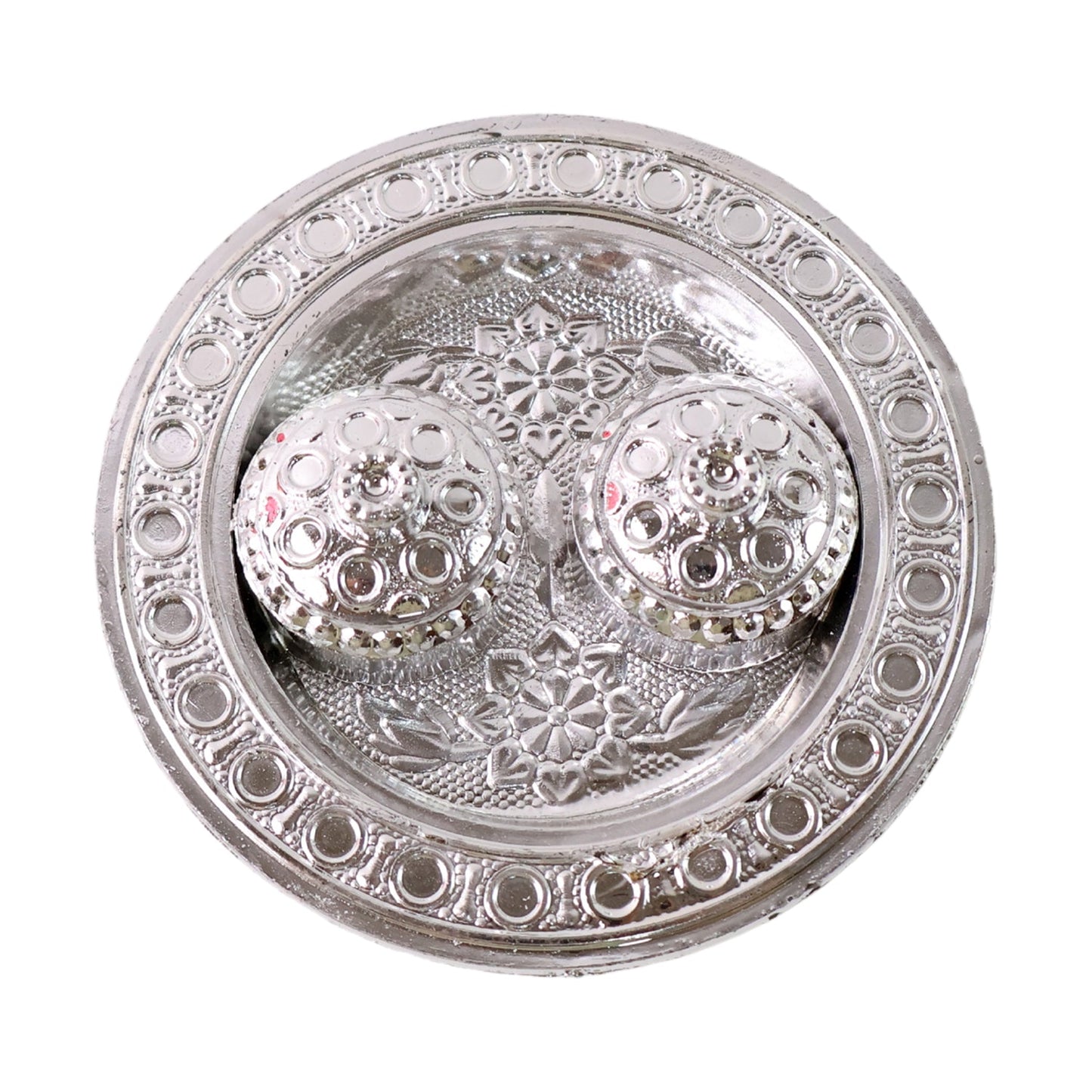 Round Shape Special Puja Thali, Kumkum Thali Holder (1 Pc / Small)