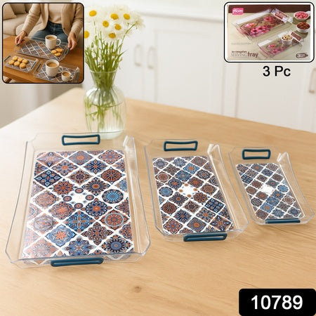 Supermom 3-piece Multipurpose Serving Tray - (3 Pc Set)