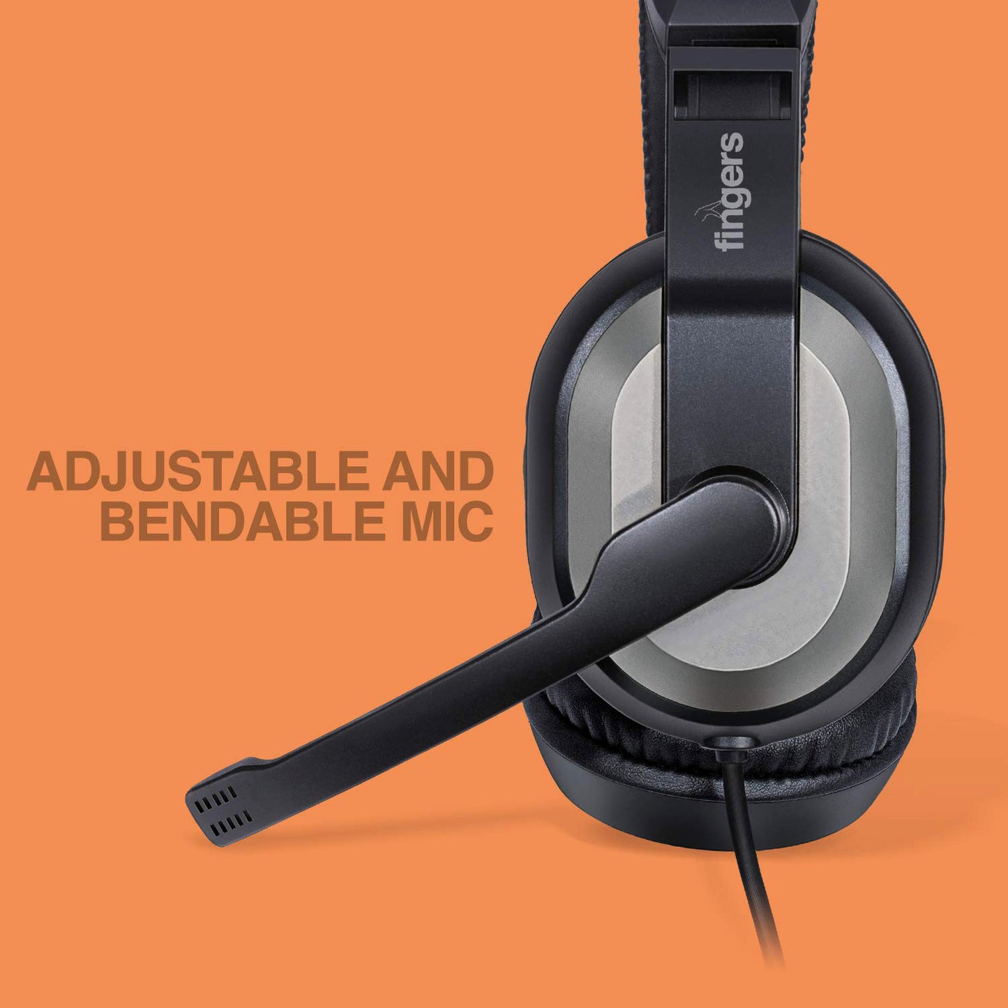 Wired Headset With Adjustable Headband Noise-isolating Mic Set