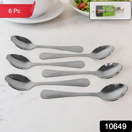 Supermom Diamond Stainless Steel Dining Spoon (6 Pc Set)