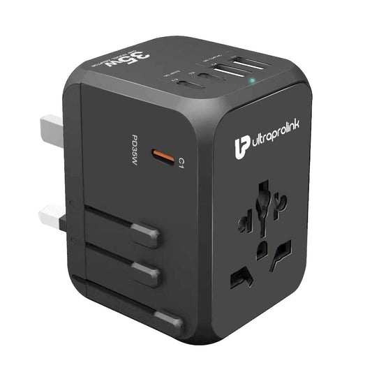 Travel Mate PD35 World Travel Adapter & 5 USB GaN Charger UM1187