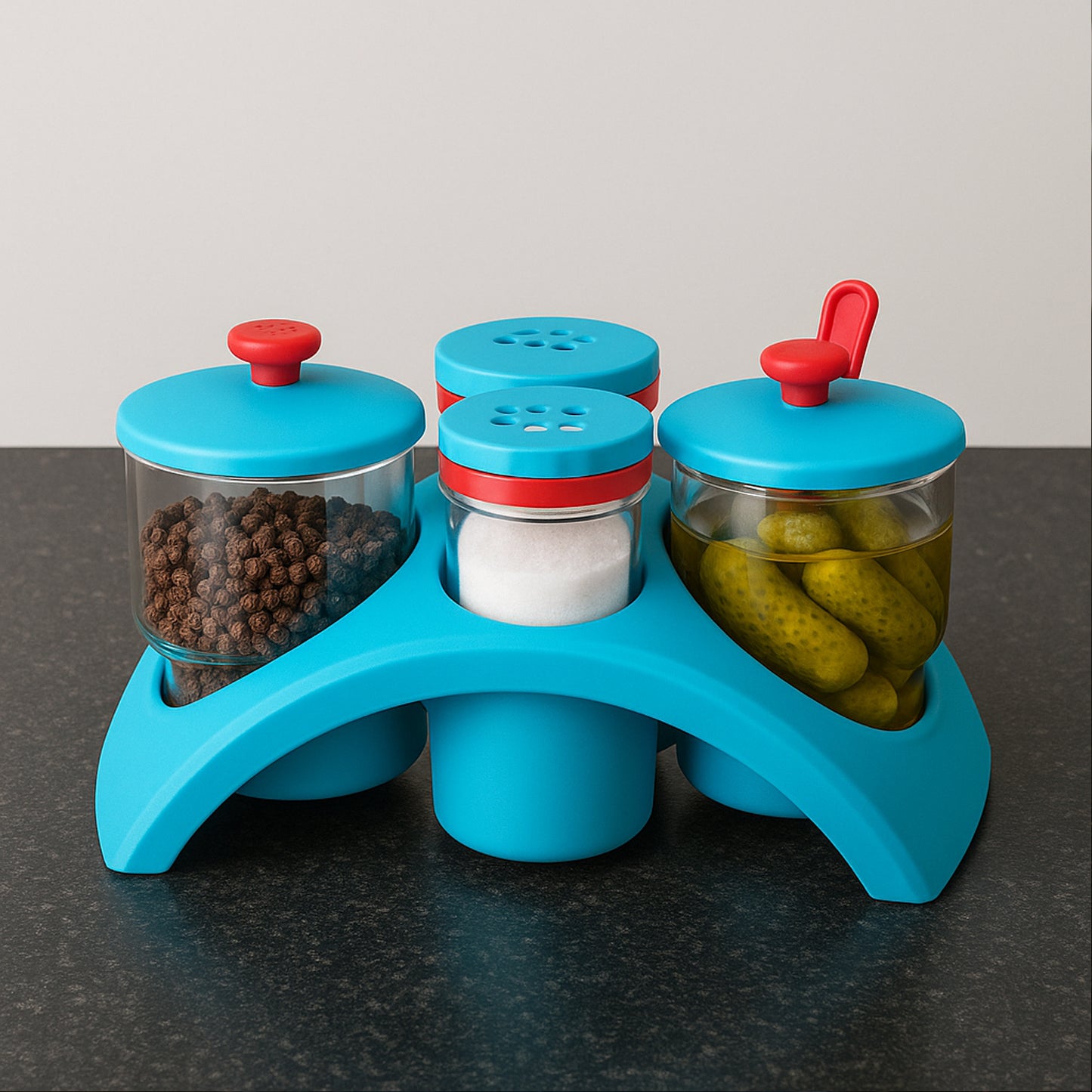 Supermom 4x Pickle With Salt Pepper Storage Set