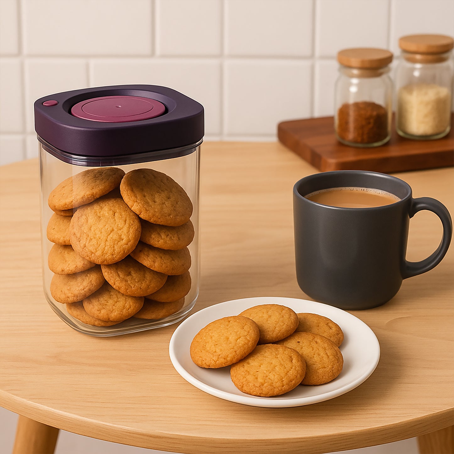 Supermom Airtight Kitchen Storage Containers (2 Pc Set 1200ml)