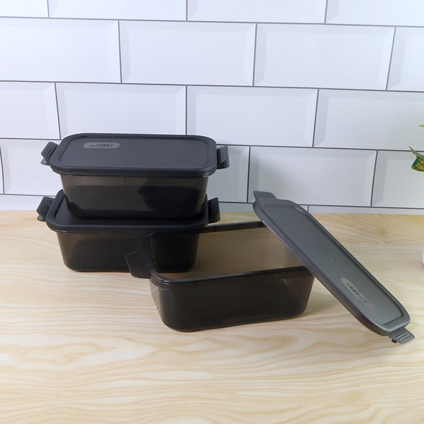 Rectangular Food Storage Containers - (3 Pc Set)