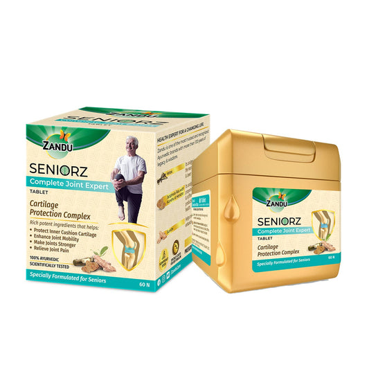 Seniorz Complete Joint Expert Tablets | Scientifically Tested Ayurvedic Joint Health Tablets (60 Tabs)