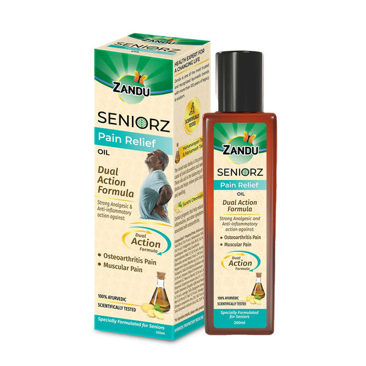 Seniorz Pain Relief Oil for Senior Citizens | Cures Muscle, Joint & Knee Pain (200ml)