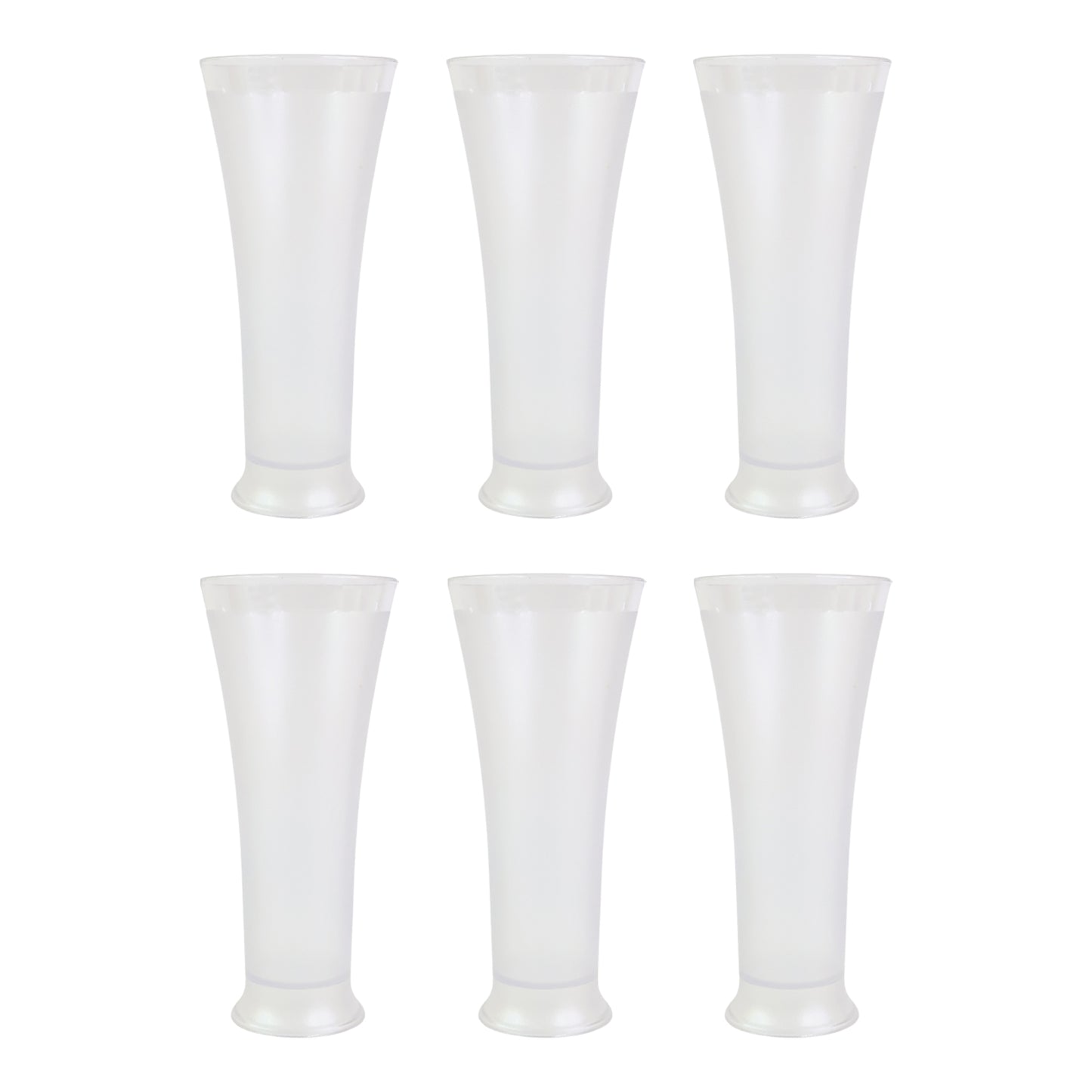 Supermom Plastic Faluda Matt Glass Set (300ml 6 Pc)