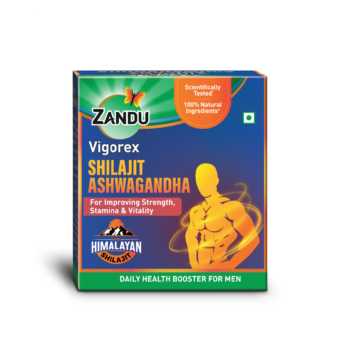 Vigorex Shilajit Ashwagandha Capsules for Strength, Stamina & Vitality (60 Caps)