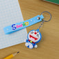 Cute Cartoon Silicone 3D Key Chain with Metal Hook & Strap (Pack of 1 / Mix Design)