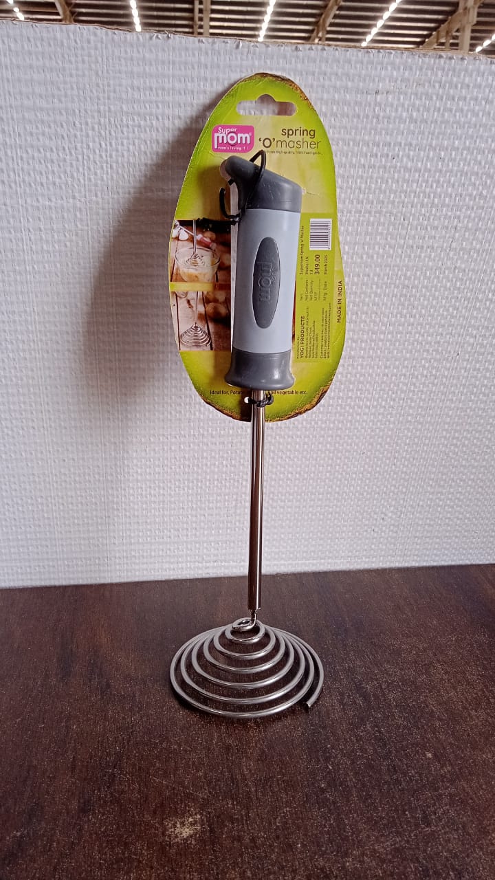 Supermom Spring O’Masher Heavy Duty Stainless Steel Vegetable & Potato Masher