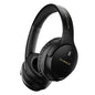 Hammer Bash Vivid ANC Wireless Bluetooth Over-Ear Headphones with 23 dB 70h Playtime, Type-C Fast Charging, Comfort Fit, Foldable Black
