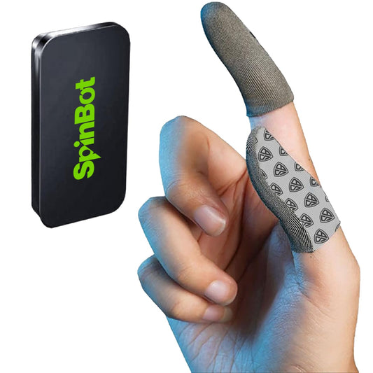 SpinBot Silver-Cloth Thumb & Finger Sleeves  for Pubg, Free Fire, COD Mobile,etc
