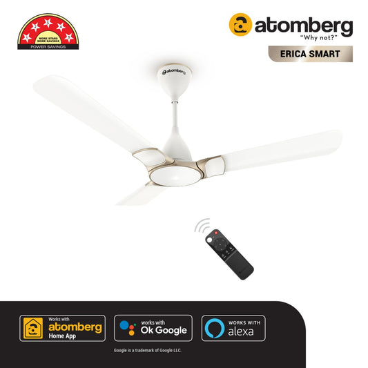 Atomberg Erica Smart IOT Enabled 1200 mm BLDC Motor with Remote