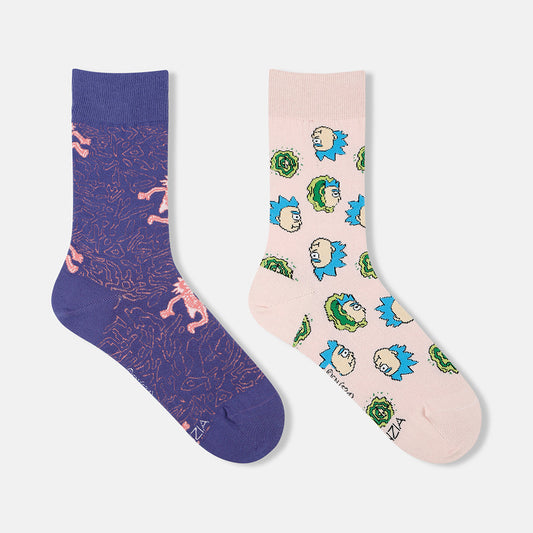 Men’s Rick and Morty Themed Crew Socks