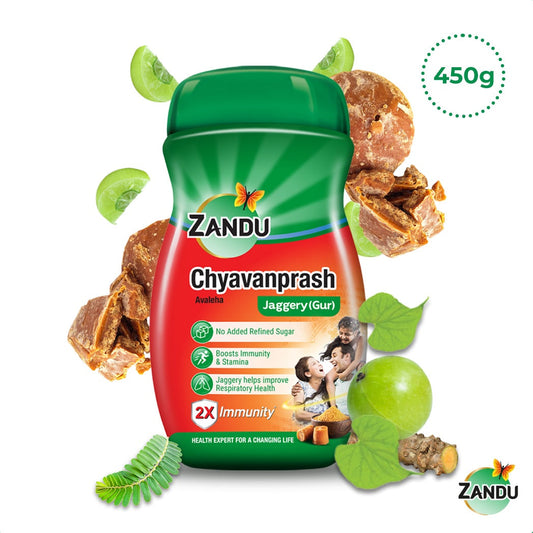 Zandu Avaleha Jaggery Chyawanprash with Jaggery for 2x Immunity