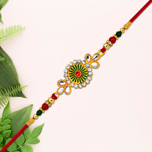 Traditional Floral Design Rakhi