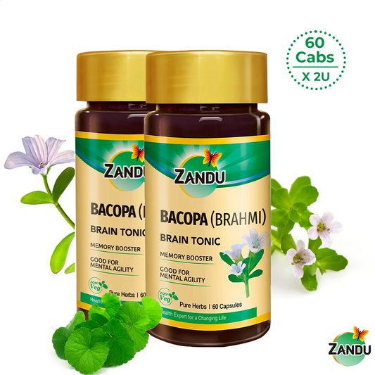 Bacopa (Brahmi) (60 Caps)(Pack of 2)