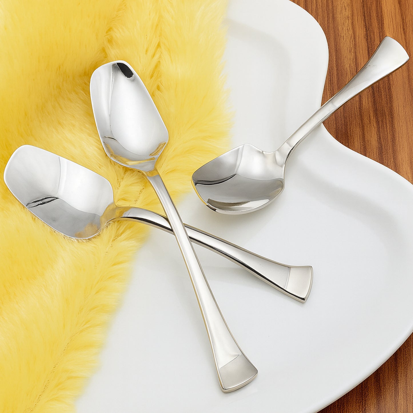 Stainless Steel Ice-cream Spoon - (3 Pc  Set)