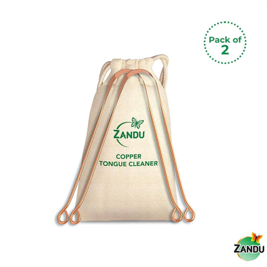 Copper Tongue Cleaner for Fresh Breath, Improved Taste Sense & Bacteria Removal.