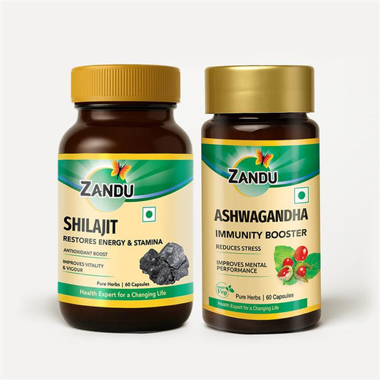 Combo Shilajit & Ashwagandha Capsules (60 + 60 Caps)