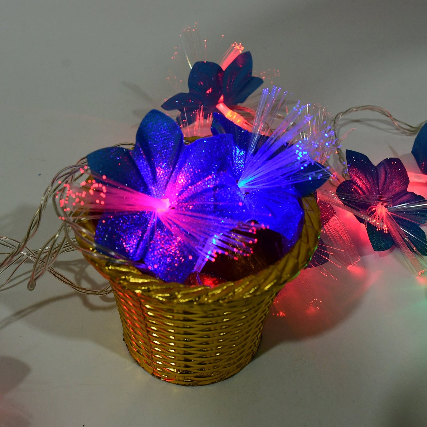 Decorative Fiber Flower LED String Lights (3 Meter)