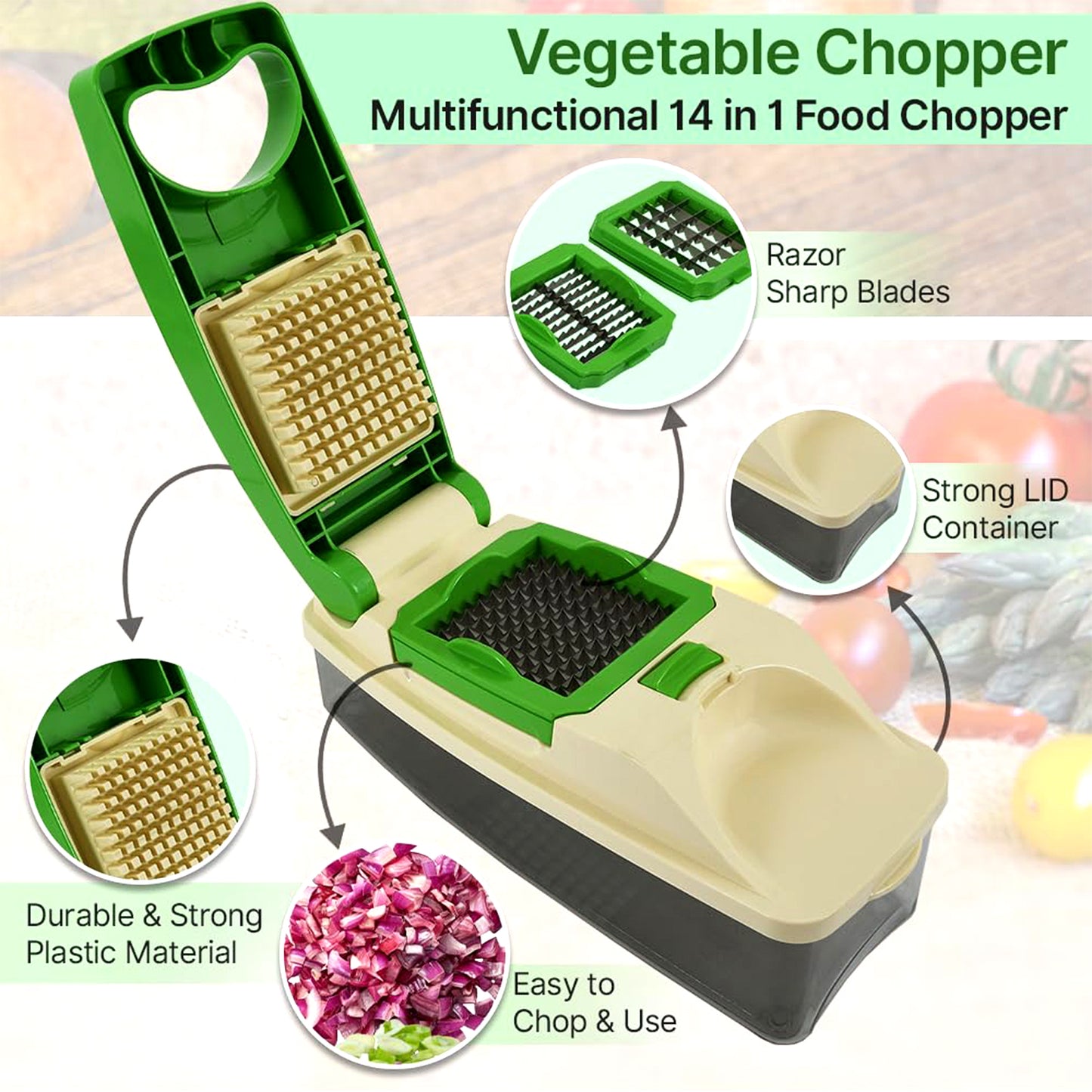 Supermom Quick Nicer Dicer  Multipurpose Vegetable  Fruit Chopper