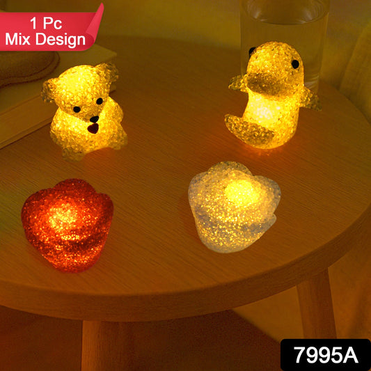 Mix Design LED Crystal Night Lamp