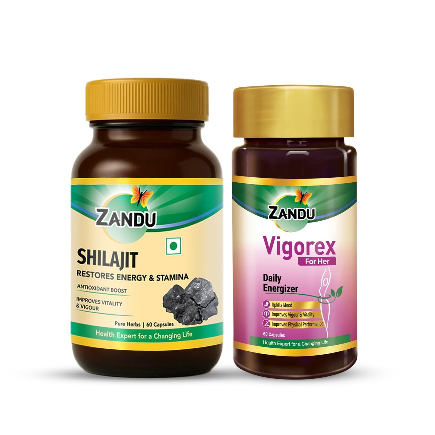 Shilajit (60 Caps) & FREE Vigorex for her (60 Caps)