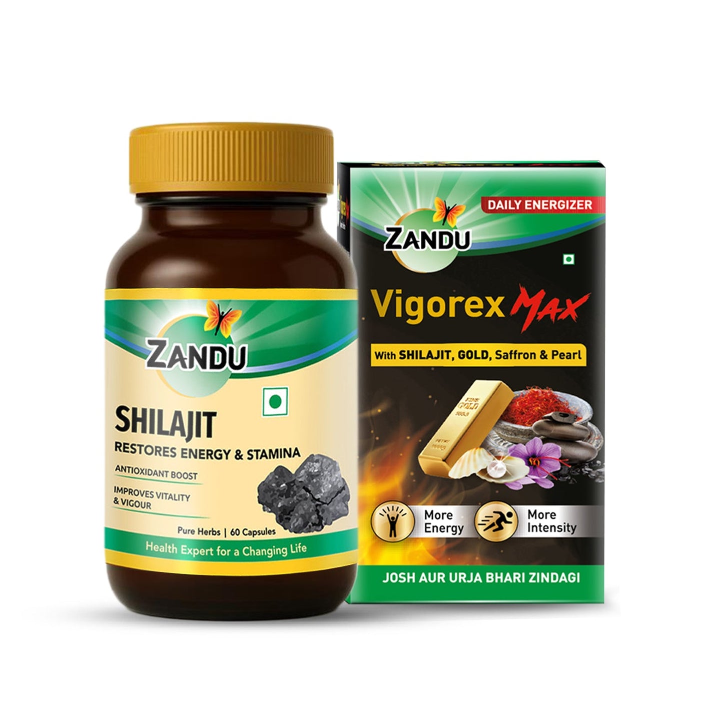 Shilajit (60 Caps) & FREE Vigorex Max (20 Caps)