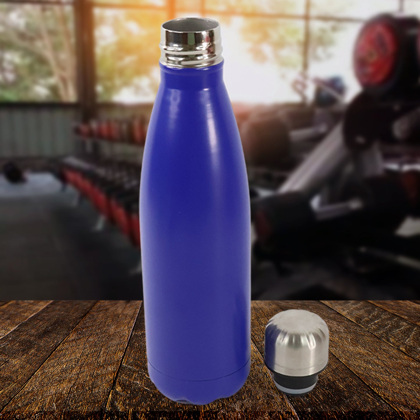 Stainless Steel Single Wall Water Bottle 400ml Approx