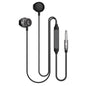 MoBass+ Hands free Metal Earphones with Mic 1.2m UM1129BLK