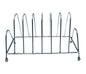 Stainless steel square plate rack stand for kitchen use