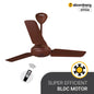 Atomberg Efficio 900 mm BLDC Ceiling Fan with Remote Control | Brown