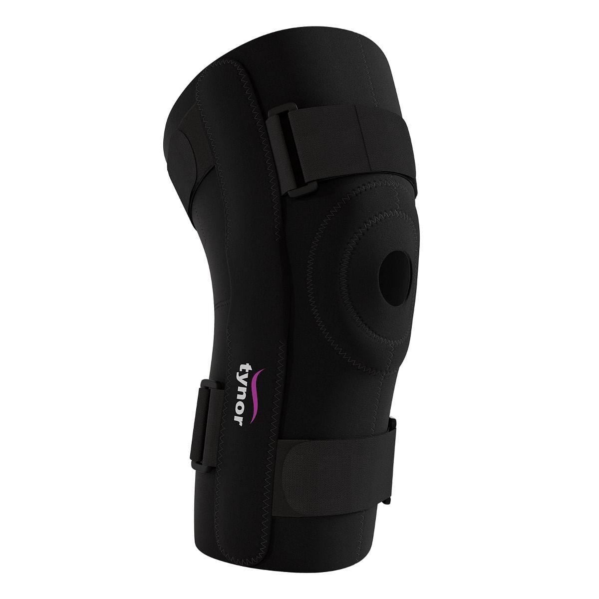 Tynor Knee Wrap Hinged (Neo), Black, XL, 1 Unit