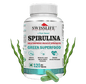SwissLife Forever Spirulina 2000mg |Superfood | For Weight Management, Immune Support and Optimal Health | Supports Heart Health - 120 Veg Capsules
