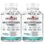 SWISSLIFE FOREVER Multivitamin Gummies| Folic acid with Vit. C | Micronutrients Vit. C,A,D,E, Vit. B6,B9,B12| Sugar-free| Supports Immunity and Health| 60 Veg gummies ( Pack of 2)