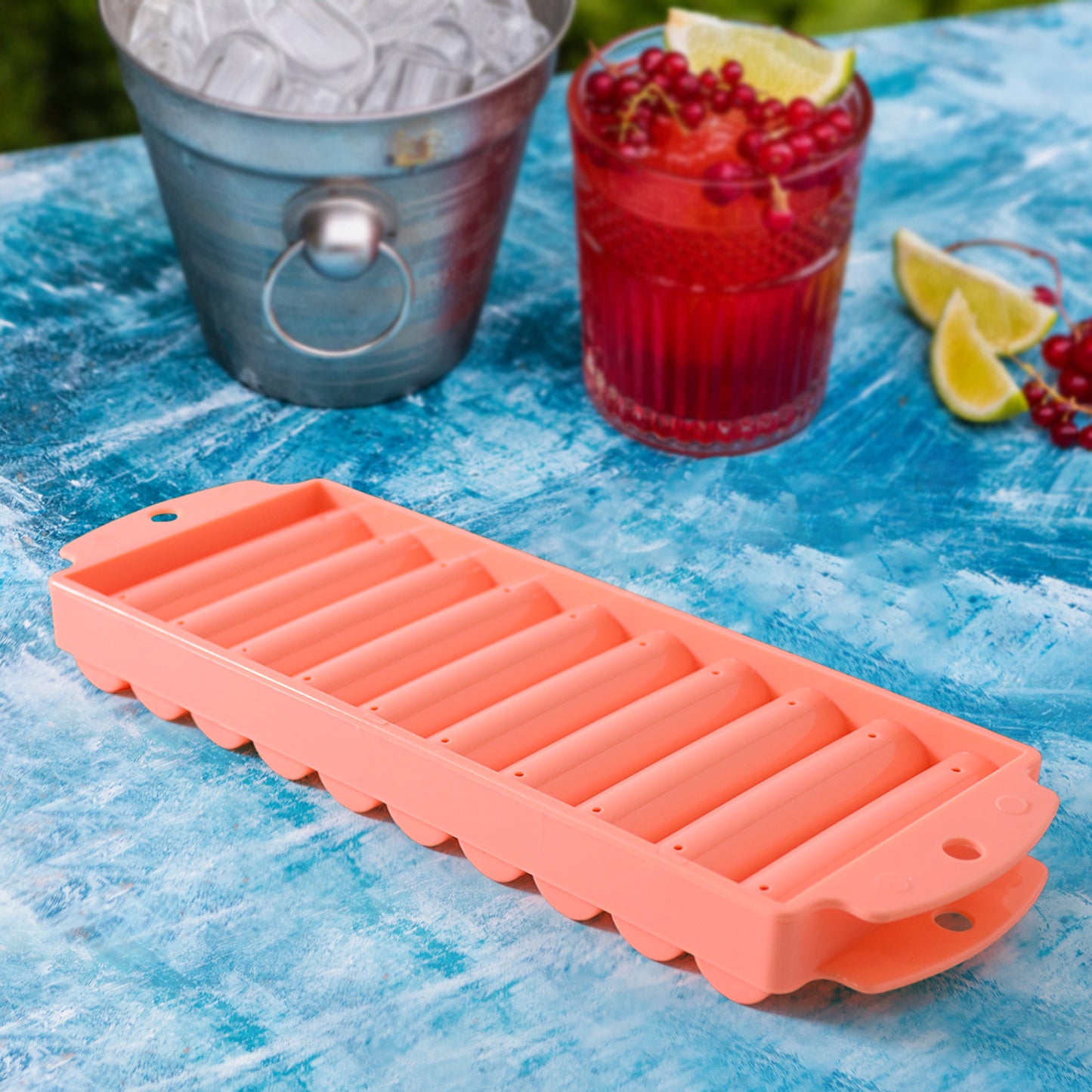 Compact Plastic Ice Stick Tray (2 Pc)