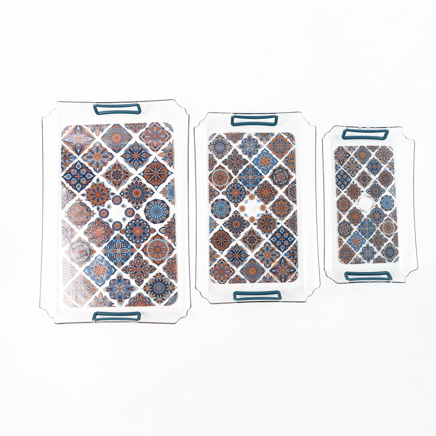 Supermom 3-piece Multipurpose Serving Tray - (3 Pc  Set)