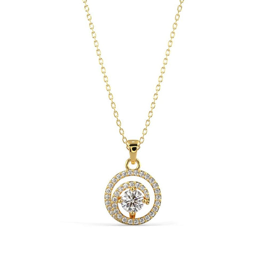Whirlwind Diamond Pendant Necklace